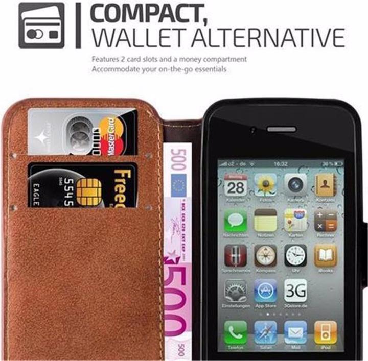 Image du produit Cadorabo Book Retro Matt Wallet Cover (Apple iPhone 4)