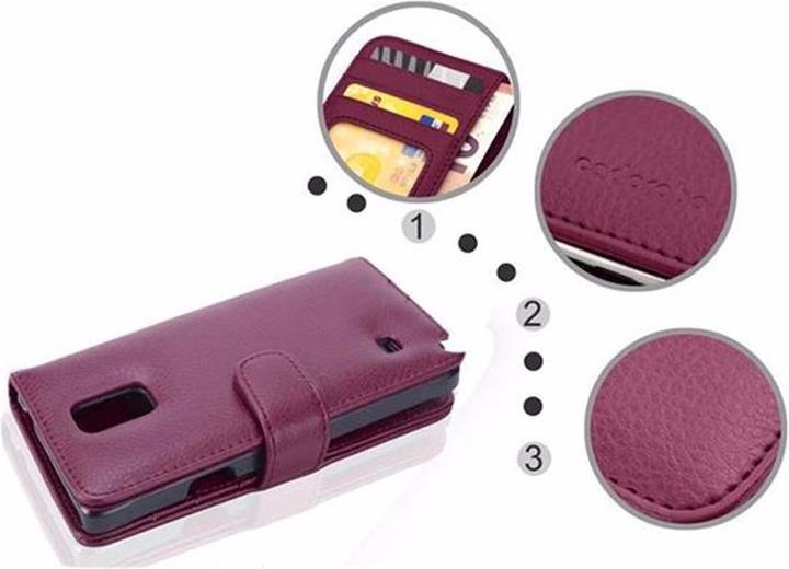 Actual product image Cadorabo Book with 3 card slots cover (Samsung Galaxy Note 4)