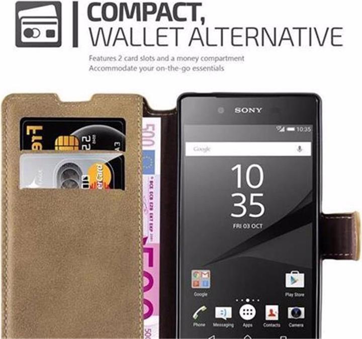Produktbild Cadorabo Book Retro Matt Wallet Cover (Sony Xperia Z5)