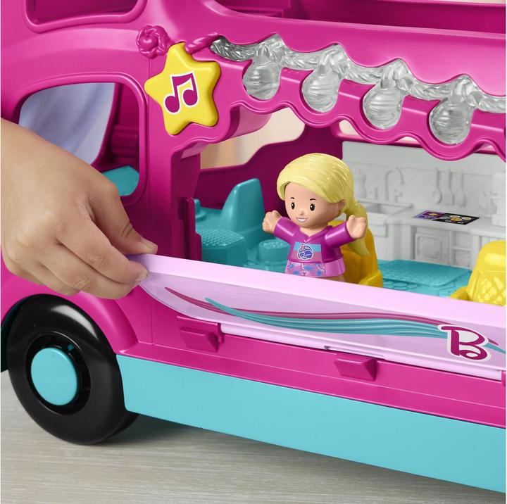 Immagine prodotto Fisher-Price Little People Barbie Little Dreamcamper playset con luci e suoni, 2 figure (85)