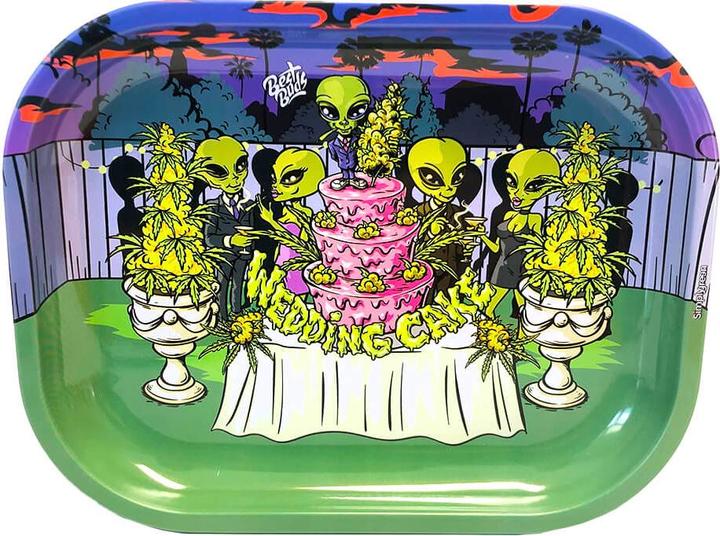 Produktbild Best Buds Thin Box Rolling Tray with Storage Wedding Cake