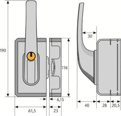 Produktbild Abus Fensterriegel mit Sperrbügel FO 500