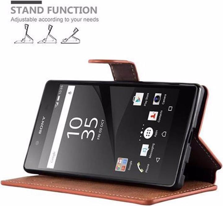 Productafbeelding Cadorabo Boek Retro Matte Portemonnee Hoesje (Sony Xperia Z5)