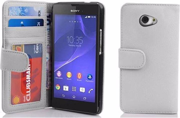 Immagine prodotto Cadorabo Libro con 3 slot per carte Copertina (Sony Xperia M2 Aqua, Sony Xperia M2)