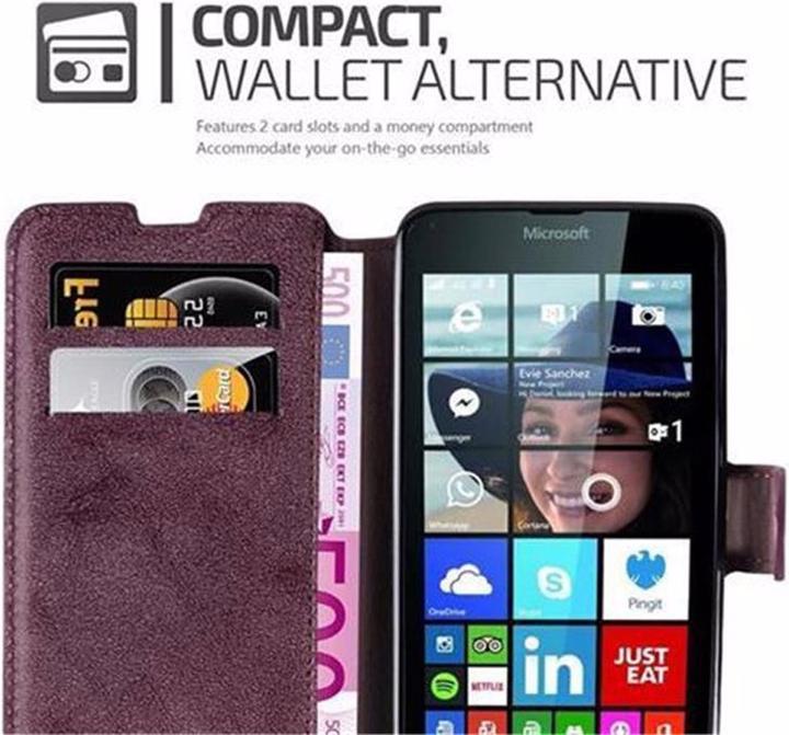 Produktbild Cadorabo Book Retro Matt Wallet Cover (Microsoft Lumia 640)