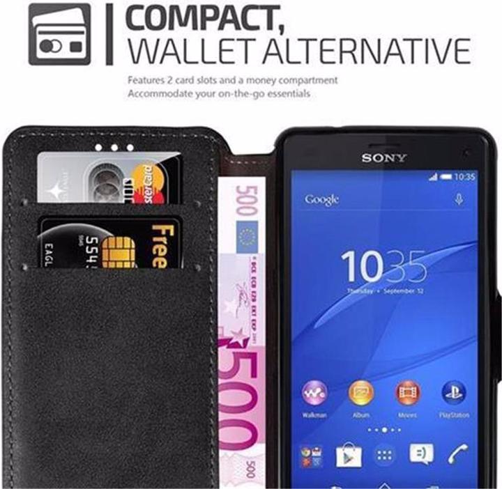 Produktbild Cadorabo Book Retro Matt Wallet Cover (Sony Xperia Z3 Compact)