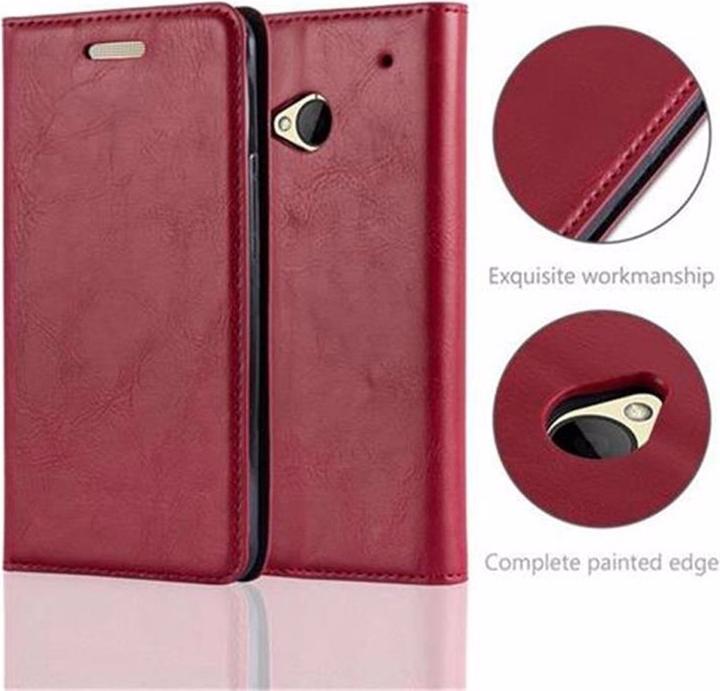 Actual product image Cadorabo Book Invisible Magnet Cover (HTC One M7)