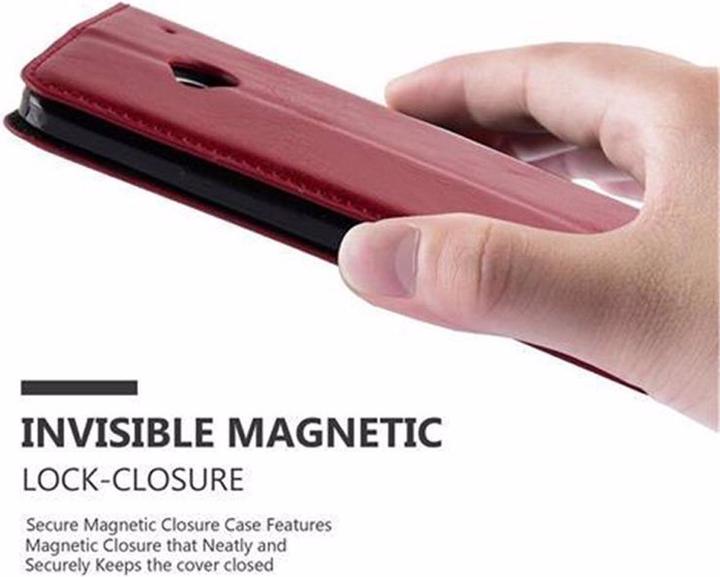 Actual product image Cadorabo Book Invisible Magnet Cover (HTC One M7)