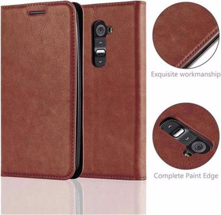 Actual product image Cadorabo Book Invisible Magnet Cover (LG G2)