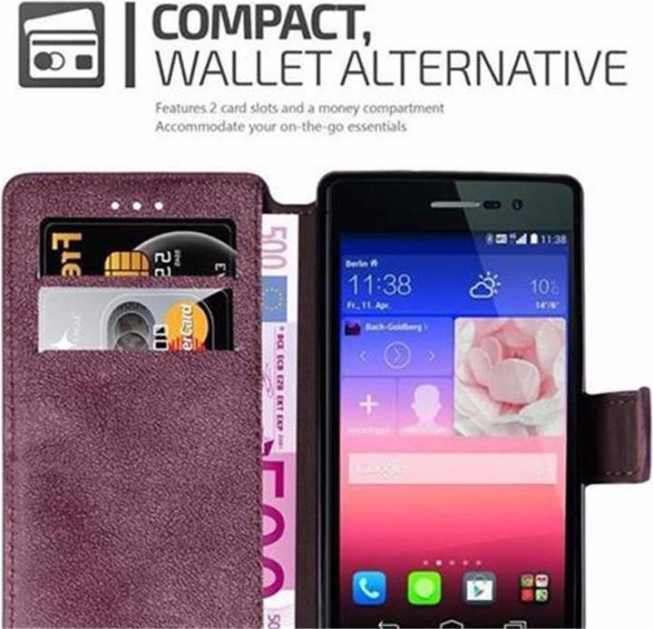 Produktbild Cadorabo Book Retro Matt Wallet Cover (Huawei Ascend P7)