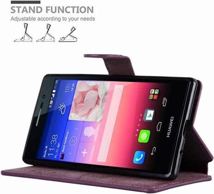 Produktbild Cadorabo Book Retro Matt Wallet Cover (Huawei Ascend P7)
