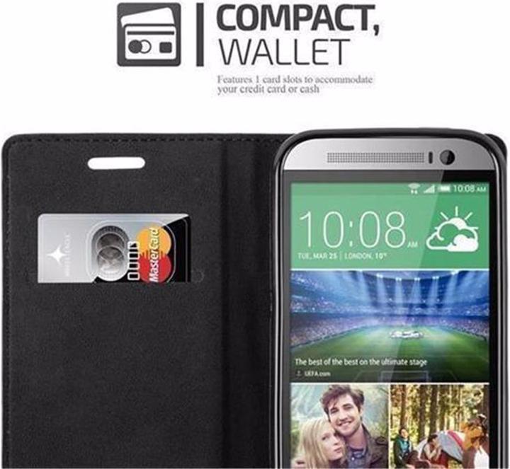 Actual product image Cadorabo Book Invisible Magnet Cover (HTC One M8)