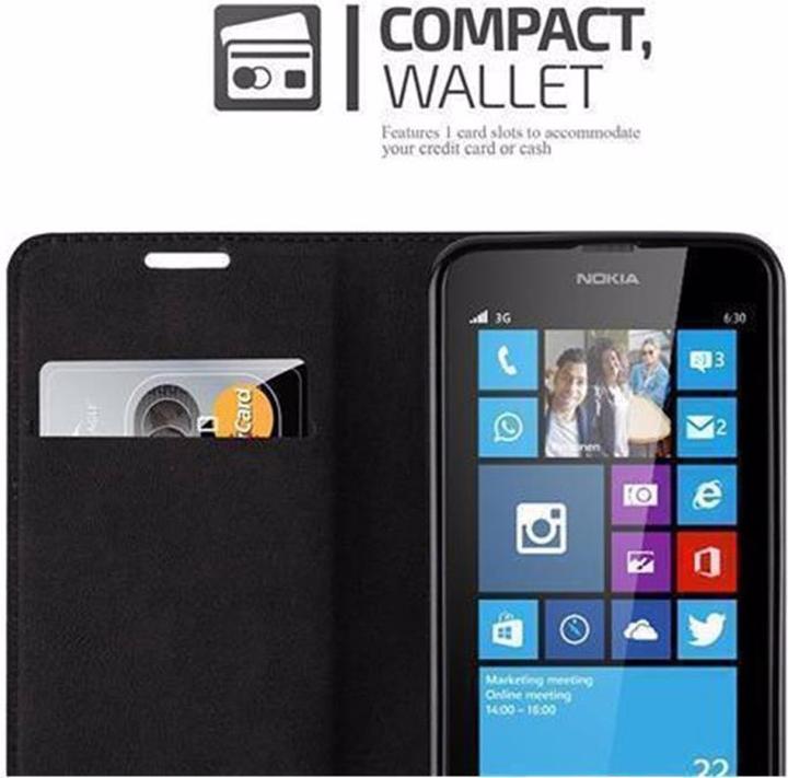 Actual product image Cadorabo Book Invisible Magnet Cover (Nokia Lumia 630)