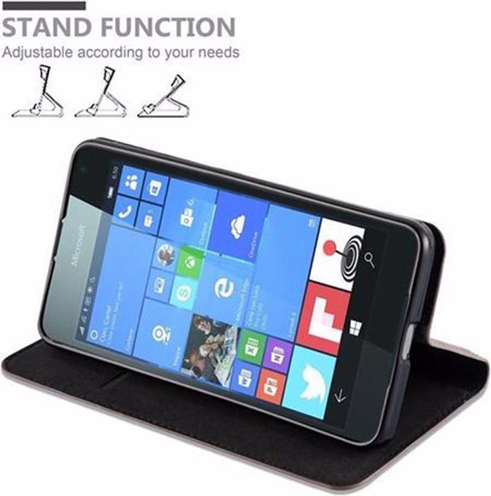 Actual product image Cadorabo Book Invisible Magnet Cover (Microsoft Lumia 650)