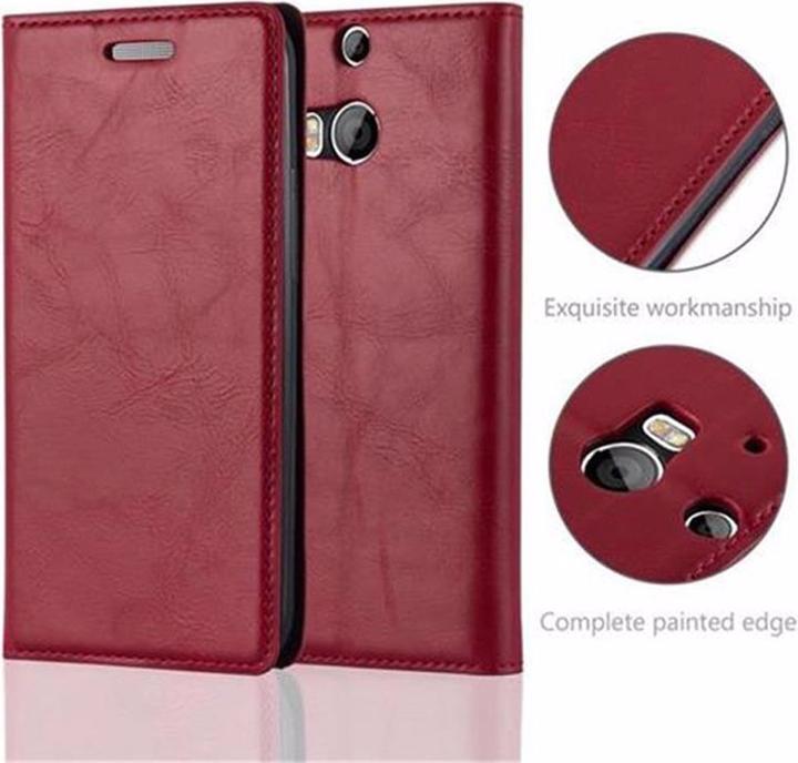 Actual product image Cadorabo Book Invisible Magnet Cover (HTC One M8)