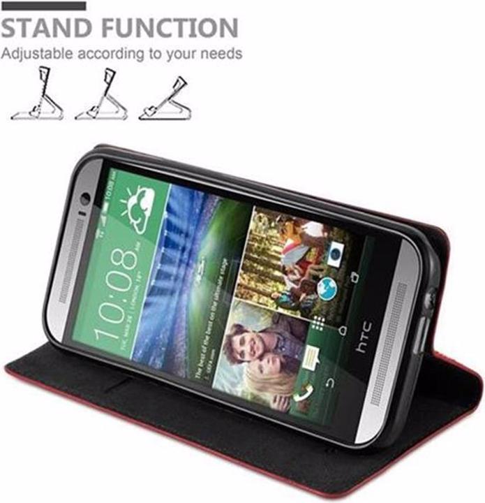 Actual product image Cadorabo Book Invisible Magnet Cover (HTC One M8)