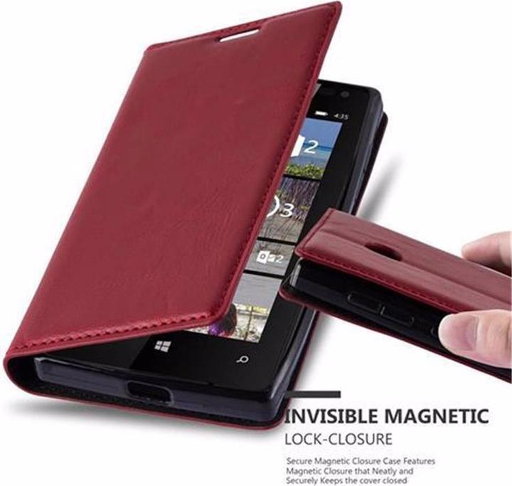 Actual product image Cadorabo Book Invisible Magnet Cover (Nokia Lumia 435)