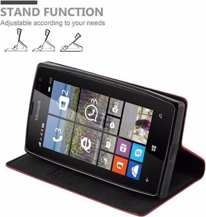 Actual product image Cadorabo Book Invisible Magnet Cover (Nokia Lumia 435)