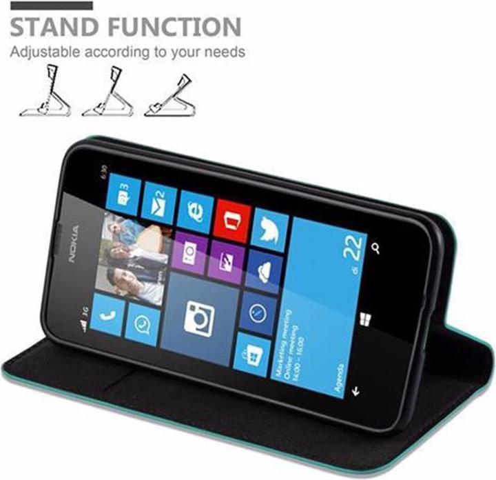 Actual product image Cadorabo Book Invisible Magnet Cover (Nokia Lumia 630)