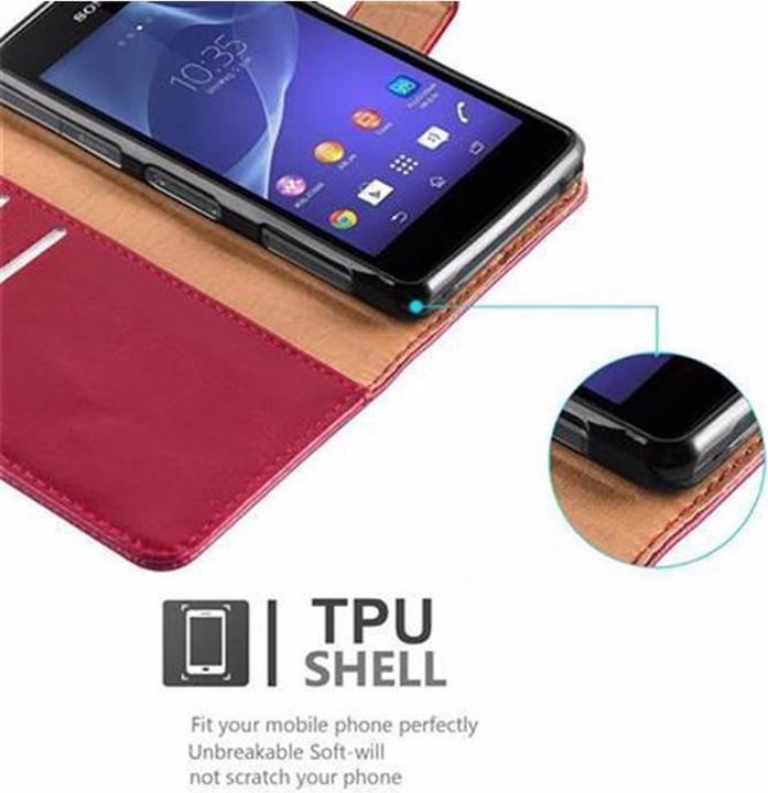 Actual product image Cadorabo Book Luxury Cover (Sony Xperia Z1 Compact)