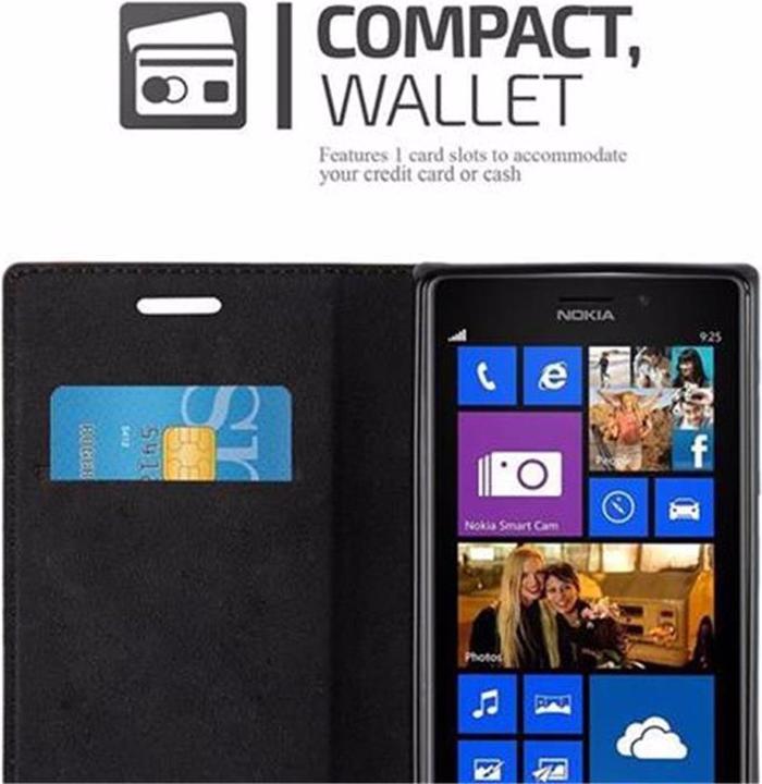 Actual product image Cadorabo Book Invisible Magnet Cover (Nokia Lumia 925)