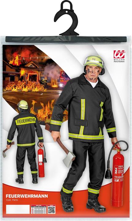 Actual product image Widmann FEUERWEHRMANN (Jacke, Hose), L (L)