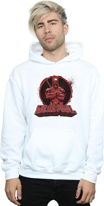 Produktbild Deadpool Crossed Arms Logo Kapuzenpullover (M)