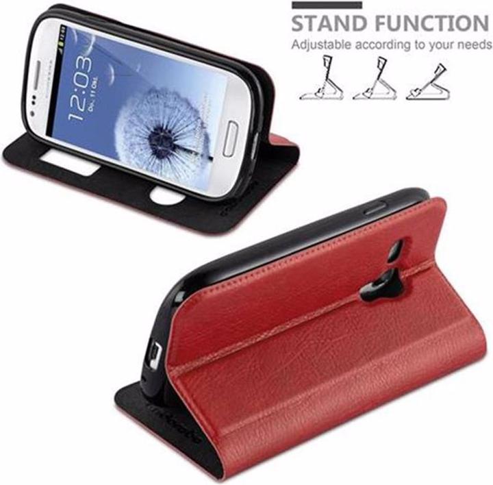 Actual product image Cadorabo Book with View double window cover (Samsung Galaxy S3 Mini)