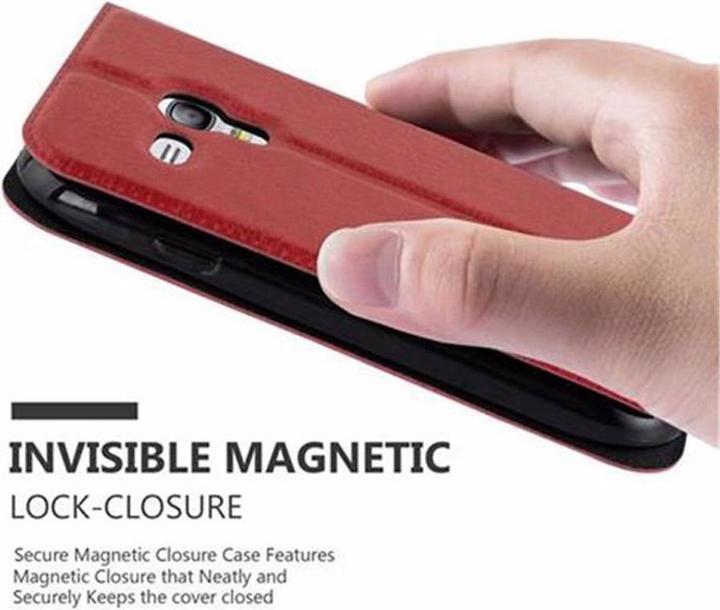Actual product image Cadorabo Book with View double window cover (Samsung Galaxy S3 Mini)