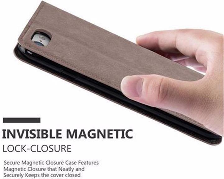 Actual product image Cadorabo Book Invisible Magnet Cover (Apple iPhone 7, Apple iPhone SE (2nd Gen))