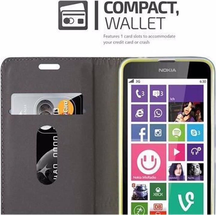 Produktbild Cadorabo Book Jeans Optik Cover (Nokia Lumia 630)