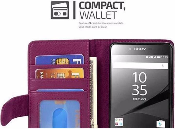 Image du produit Cadorabo Book avec 3 pochettes pour cartes Couverture (Sony Xperia Z5)