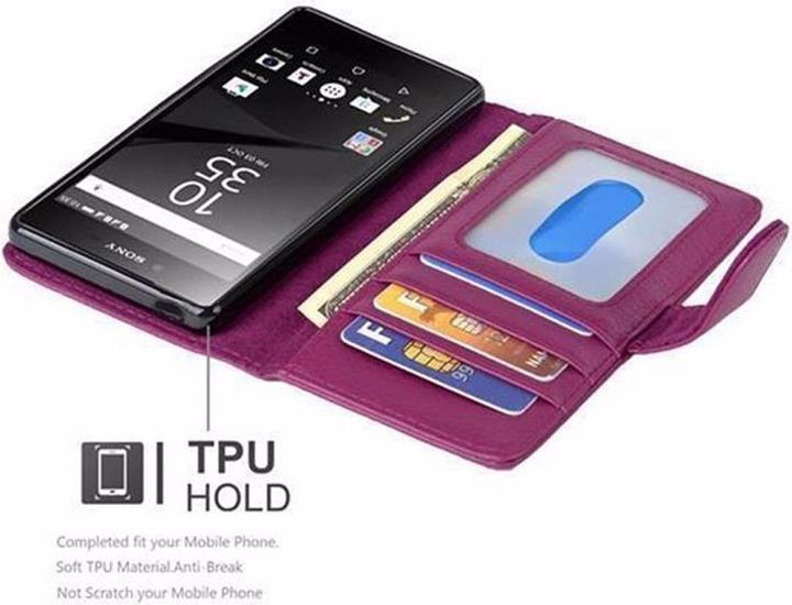 Image du produit Cadorabo Book avec 3 pochettes pour cartes Couverture (Sony Xperia Z5)
