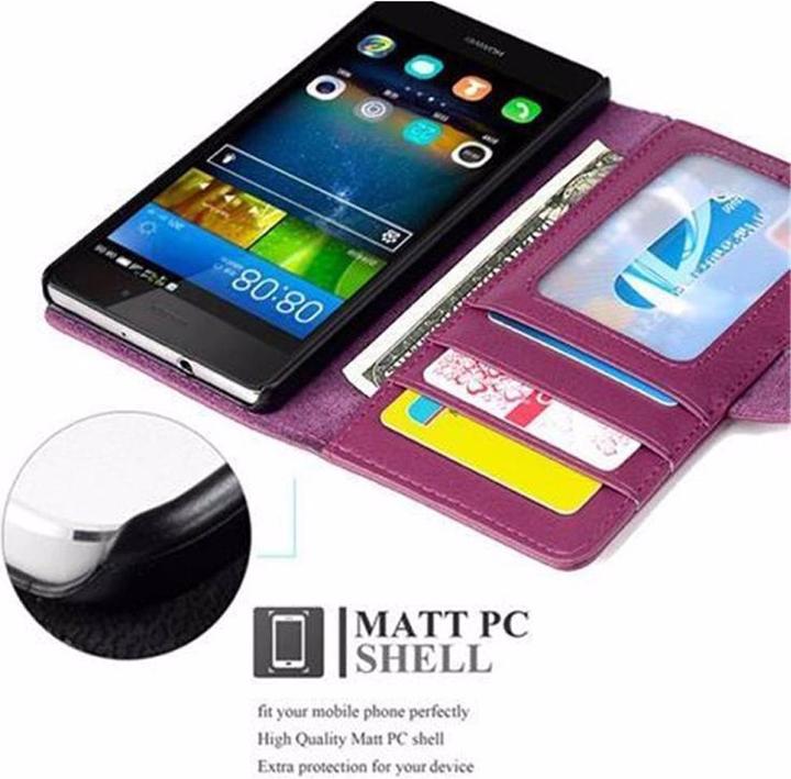 Actual product image Cadorabo Book with 3 card slots cover (Huawei P8 Lite)