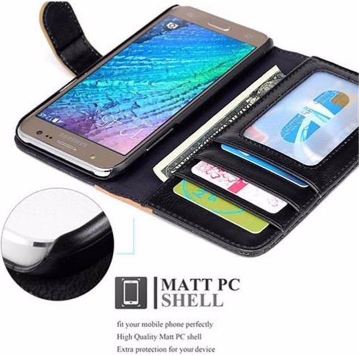 Actual product image Cadorabo Book two color stripe cover (Samsung Galaxy J5 (2015))