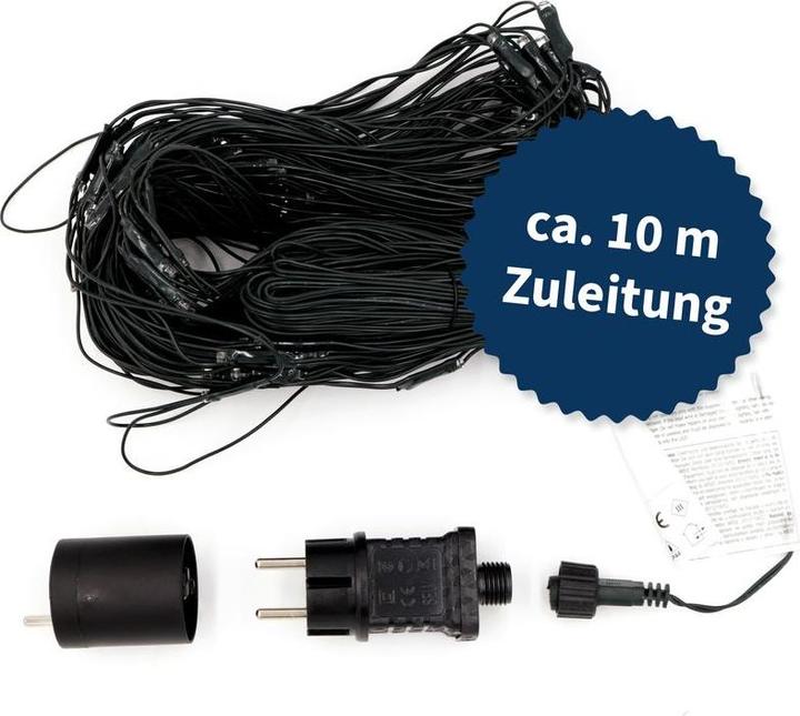 Produktbild Hermex Lichternetz Lichtvorhang Lichterkette Lichtgirlande Weihnachten LED (3.20 m)