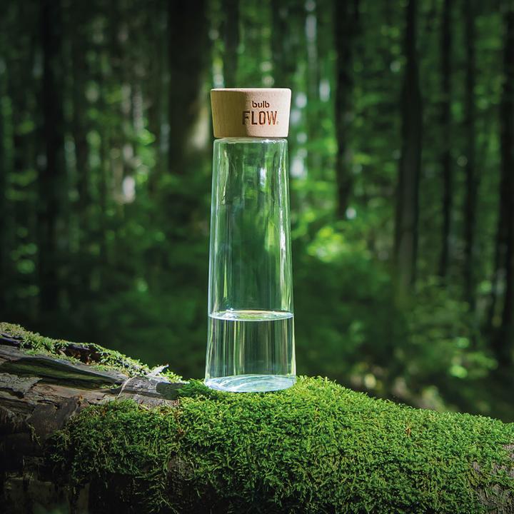 Actual product image Bulb Drinking Bottle FLOW Glass (0.54 l)