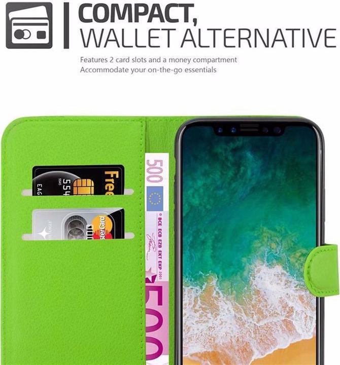Actual product image Cadorabo Book with stand function cover (Apple iPhone X)