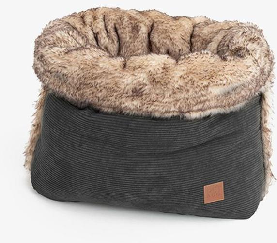 Actual product image Pet & Co. Snuggle Bag Snuggle Cord Charcoal S (Dog, Cat)