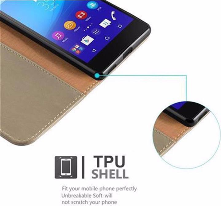 Actual product image Cadorabo Book Luxury Cover (Sony Xperia M5)