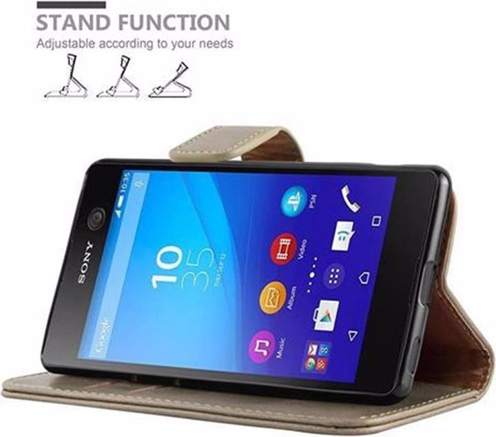 Actual product image Cadorabo Book Luxury Cover (Sony Xperia M5)