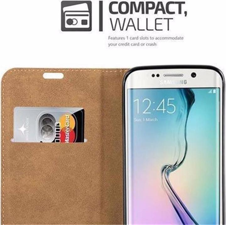 Produktbild Cadorabo Book Bast Optik Cover (Samsung Galaxy S6 Edge)