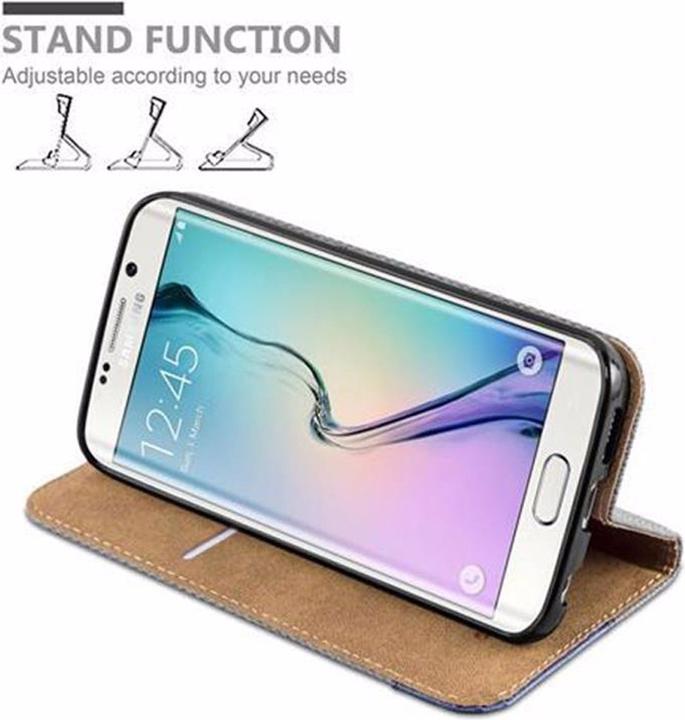 Produktbild Cadorabo Book Bast Optik Cover (Samsung Galaxy S6 Edge)