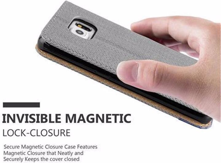 Produktbild Cadorabo Book Bast Optik Cover (Samsung Galaxy S6 Edge)