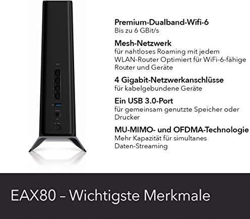 Image du produit Netgear Nighthawk WiFi 6 Mesh Extender AX8