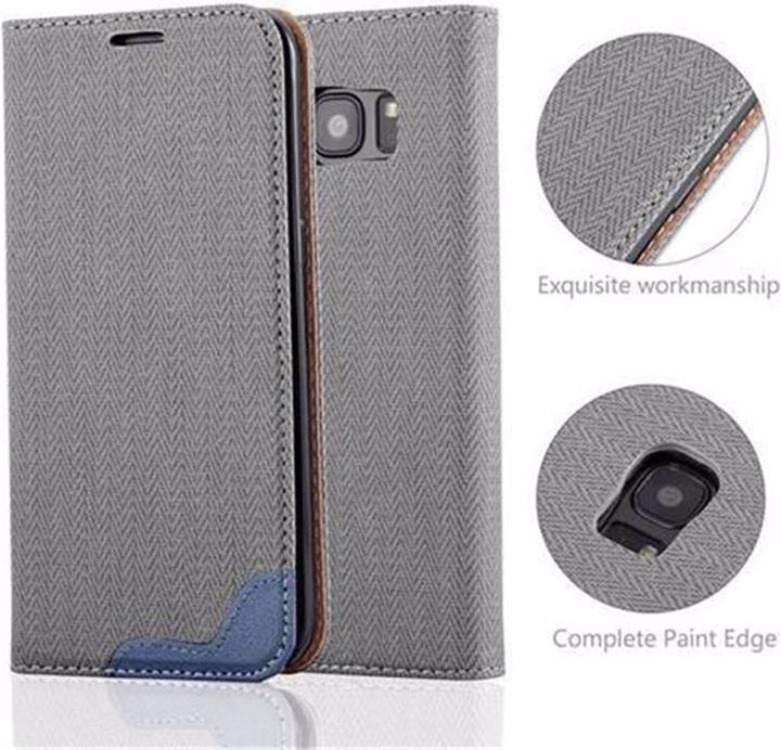 Produktbild Cadorabo Book Bast Optik Cover (Samsung Galaxy S7 Edge)