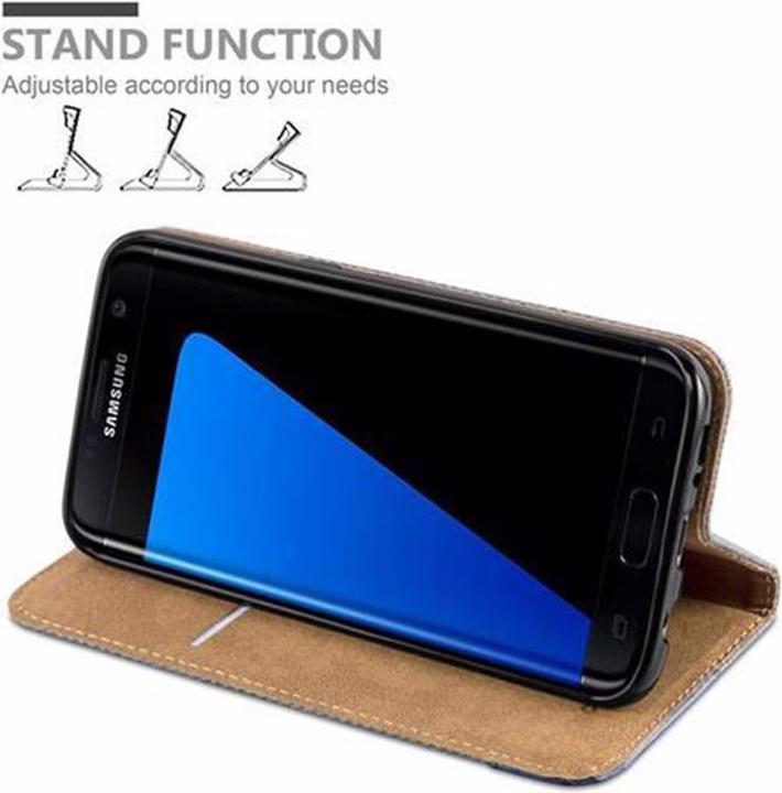 Produktbild Cadorabo Book Bast Optik Cover (Samsung Galaxy S7 Edge)