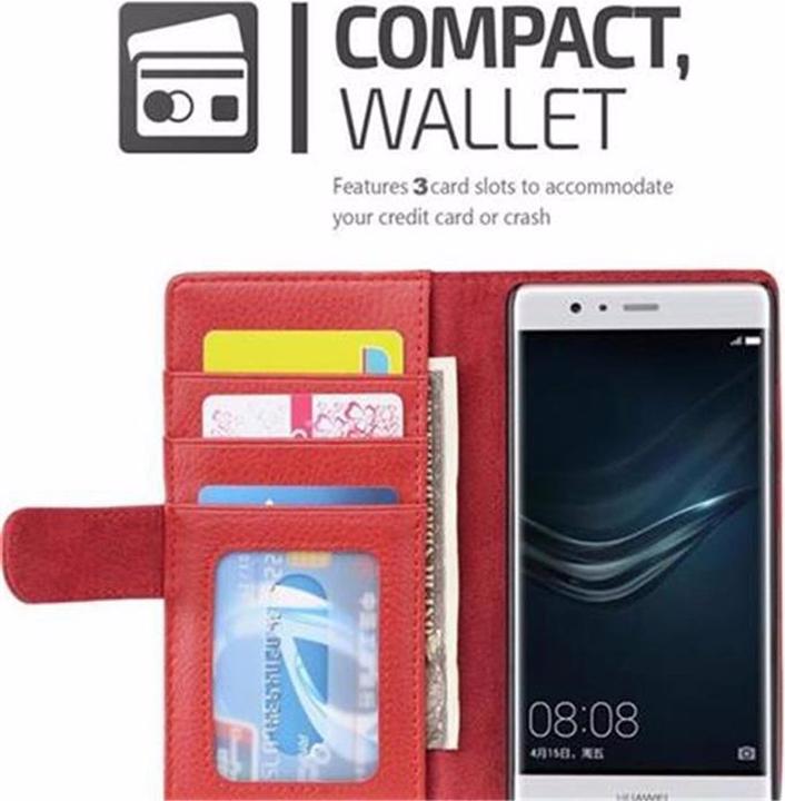 Produktbild Cadorabo Book mit 3 Kartenfächer Cover (Huawei P9)