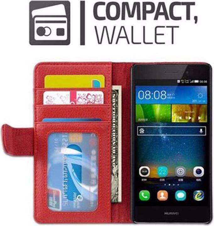 Image du produit Cadorabo Book avec 3 pochettes pour cartes Couverture (Huawei P8 Lite)