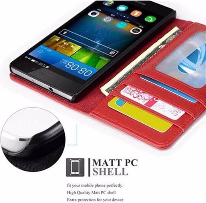 Image du produit Cadorabo Book avec 3 pochettes pour cartes Couverture (Huawei P8 Lite)